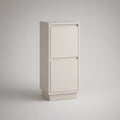 White Tall 2-Door Storage Cabinet, 23.6 in W x 15.7 in D x 63.0 in H